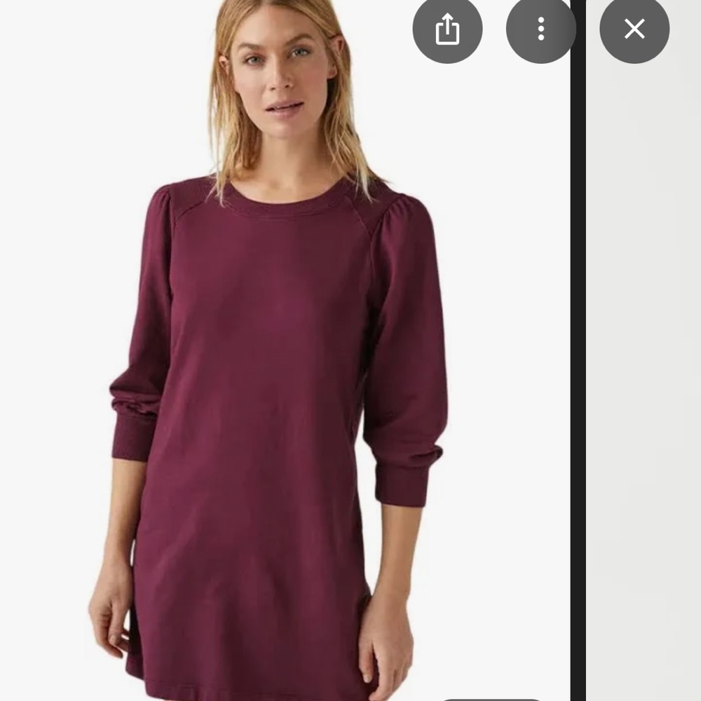 Michael Stars Veronica Puff Sleeve shift dress